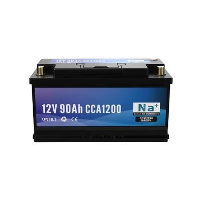 Kalite 12V 90Ah Sodyum İyon Başlatma Pil 1200CCA Bluetooth En yüksek güçlü Lityum Pil Ağır Kamyonlar Büyük Denizcilik ve Yedek jeneratörler Fabrika