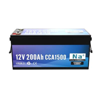 Kalite 12V 200Ah Sodyum İyon Pil 1500CCA Bluetooth Dünyanın En Güçlü Başlatma ve Derin Döngü Lityum Pilleri Endüstriyel Denizcilik ve Mega Depolama Fabrika