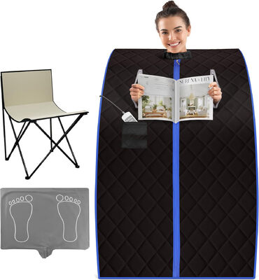 Kalite OEM ODM Fabrika Doğrudan Taşınabilir Negatif İyon Sauna Turmalin Taşları ile Toptan Uzak Kızılötesi Isıtma Detoks Spa 6 Karbon Fiber Panel ile Fabrika