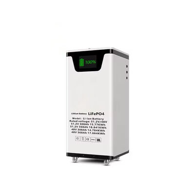 Kalite 51.2V 300Ah Zemin Tipi LiFePO4 Batarya 15.36kWh Güneş Enerjisi Depolama LCD Ekranlı Akıllı BMS RS485 CAN IP55 Dereceli Toptan ve Özel Etiket Çözümleri Fabrika