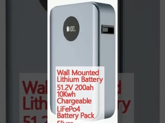 Duvara monte edilmiş lityum pil 51.2V 200ah 10Kwh Şarj edilebilir LiFePo4 Pil Paketi Sliver