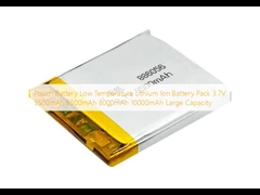 Çanta Pil Düşük Sıcaklıklı Lityum İyon Pil Paketi 3.7V 3500mAh 6500mAh 8000mAh 10000mAh Büyük Kapasite
